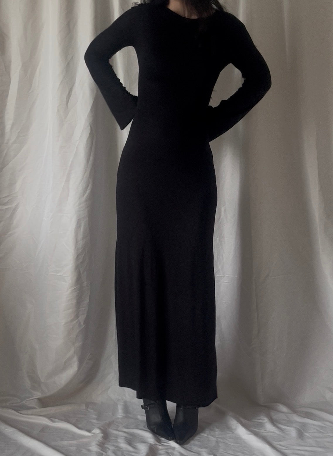 Robe longue à nouer dans le dos