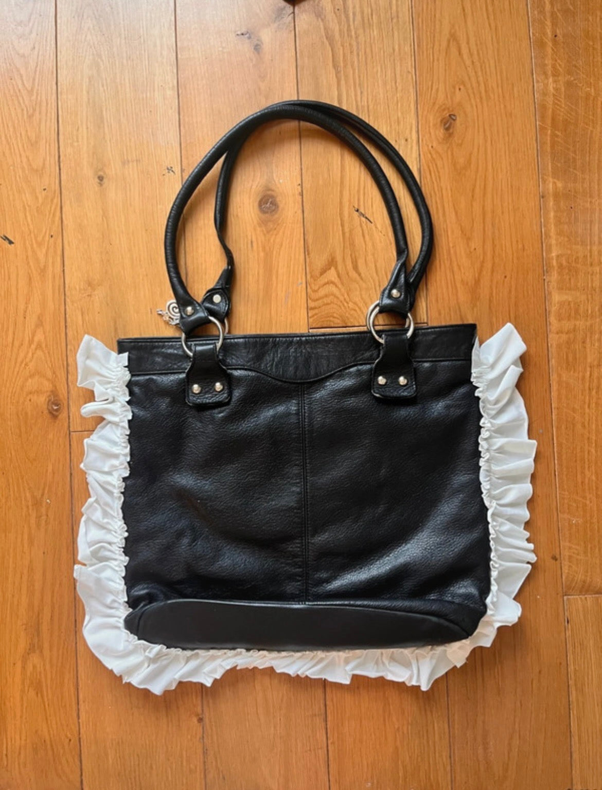 Sac à main vintage zip-up customisé
