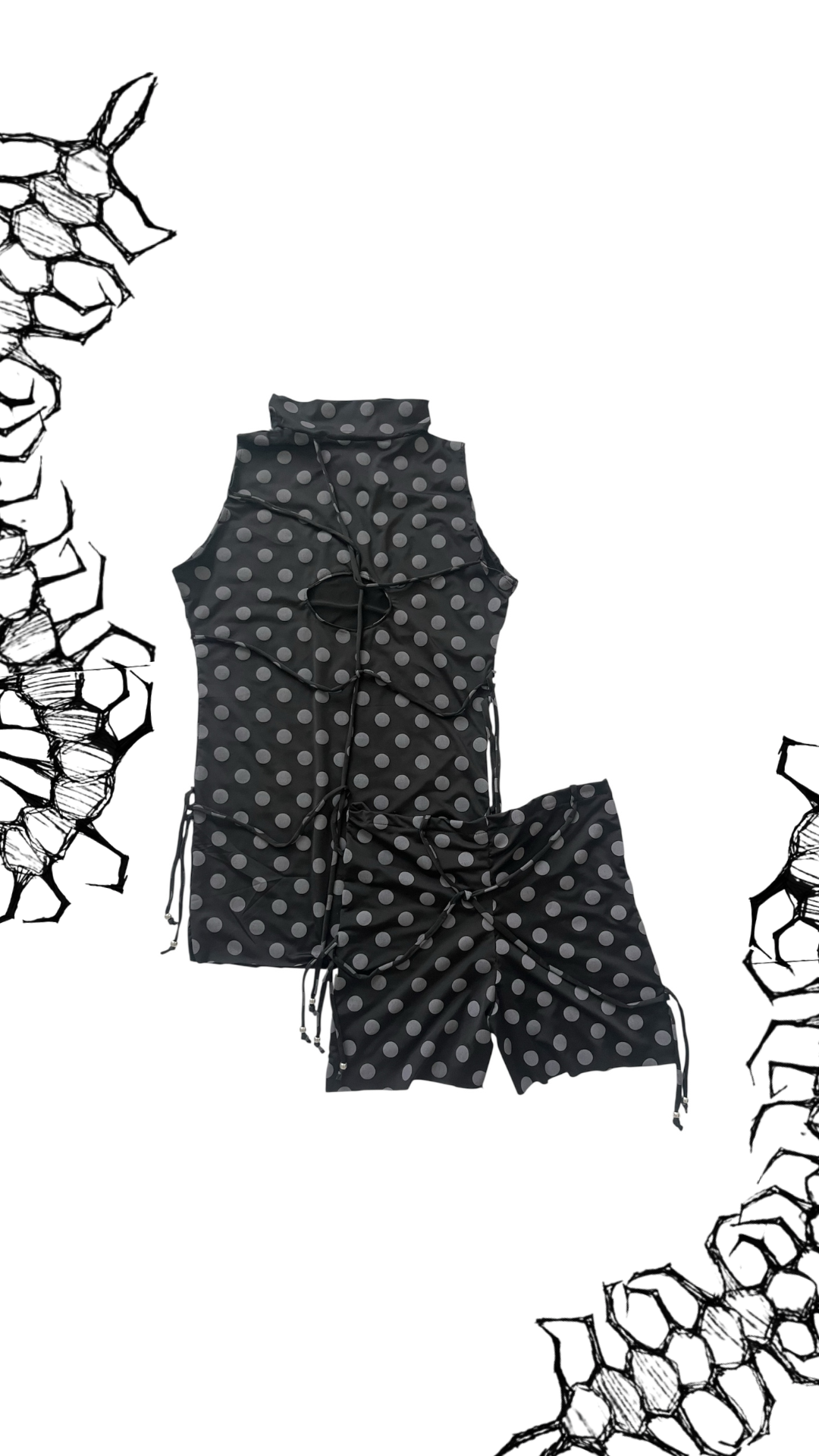 Ensemble haut à pois et short