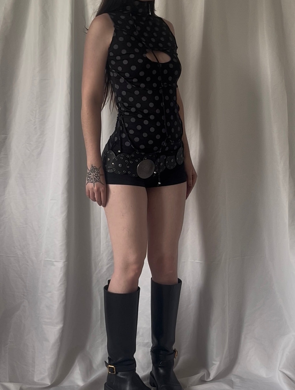 T-shirt cordons asymétriques