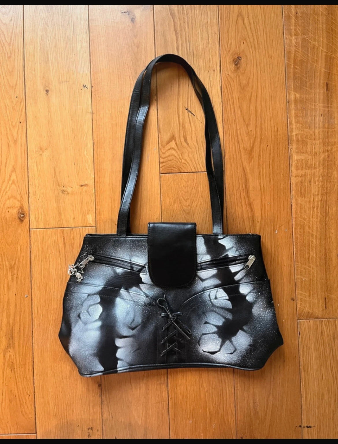Sac à main vintage customisé