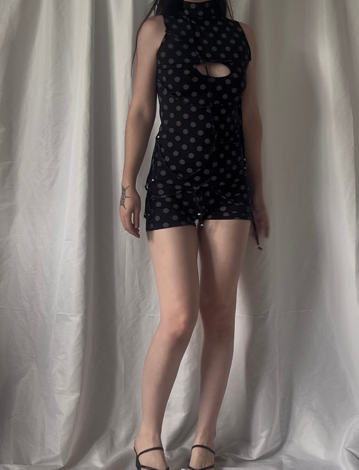 Ensemble haut à pois et short