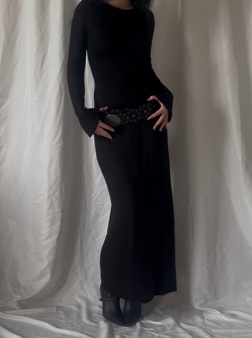 Robe longue à nouer dans le dos