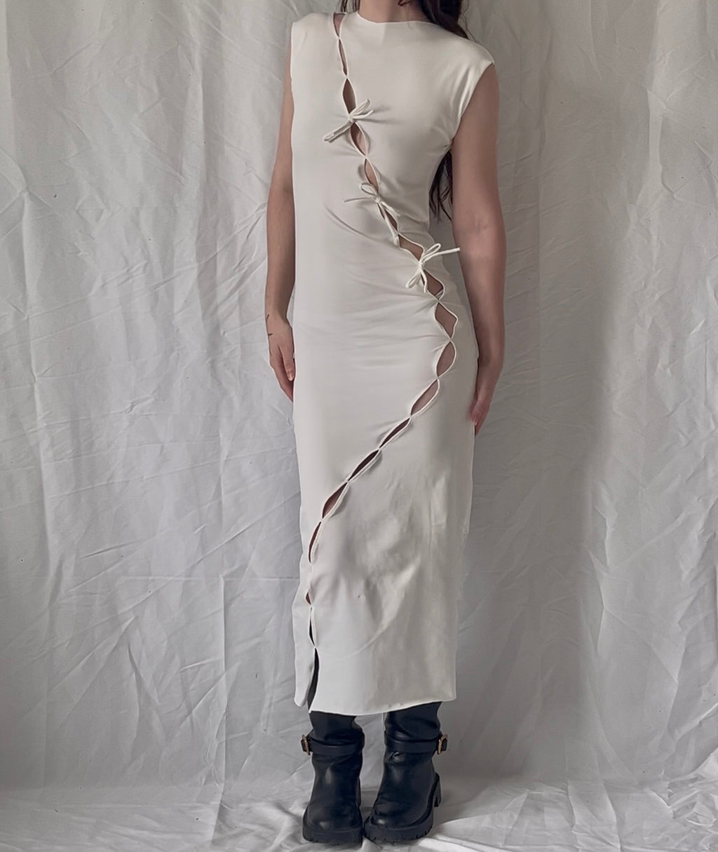 Robe longue à gouttes