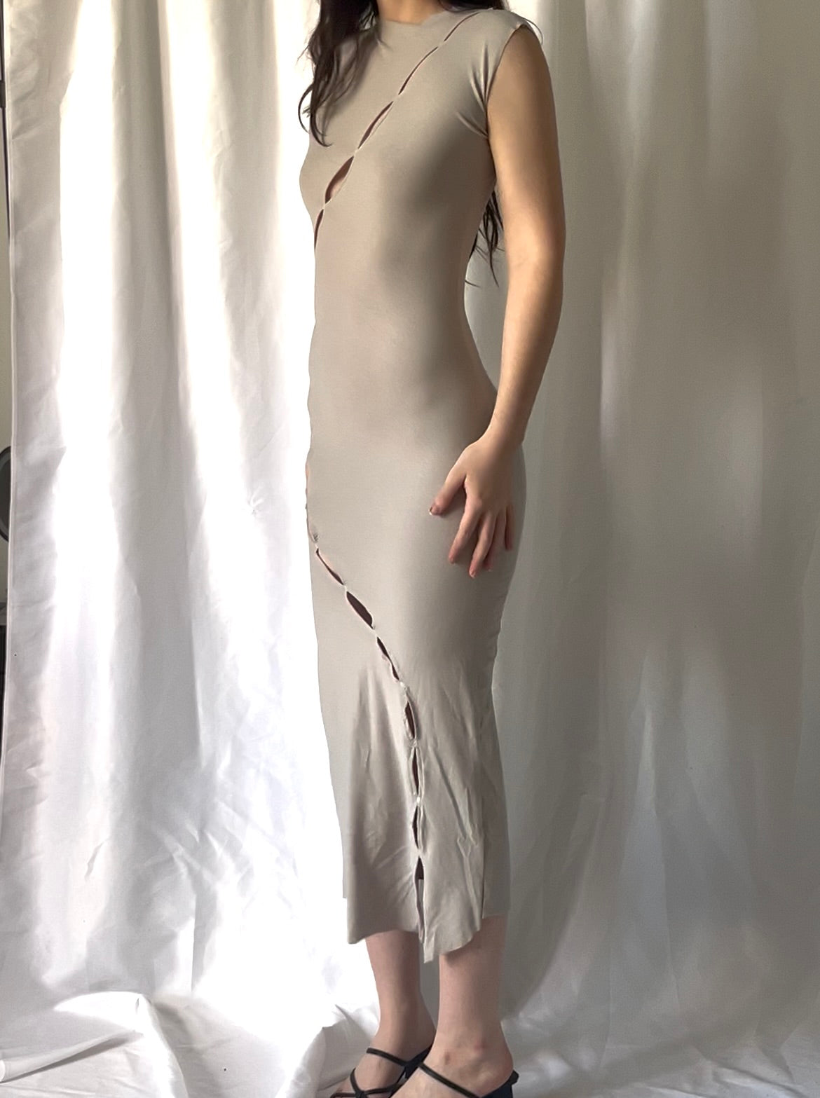 Robe longue à gouttes