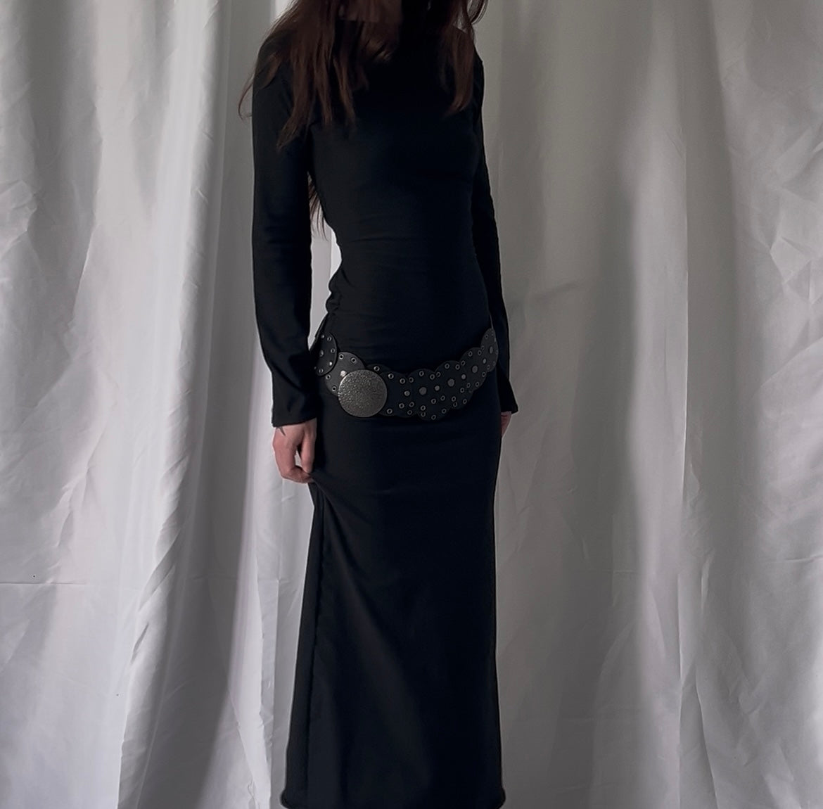 Robe longue à nouer dans le dos