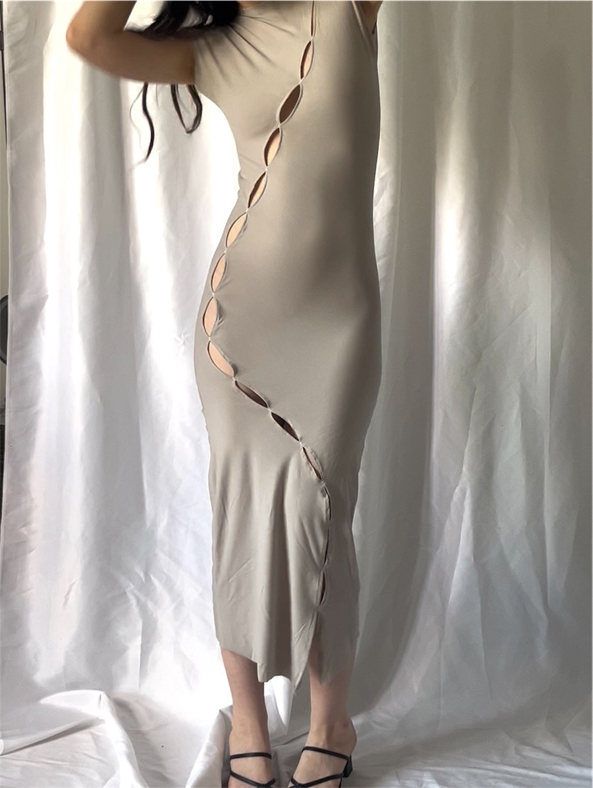 Robe longue à gouttes