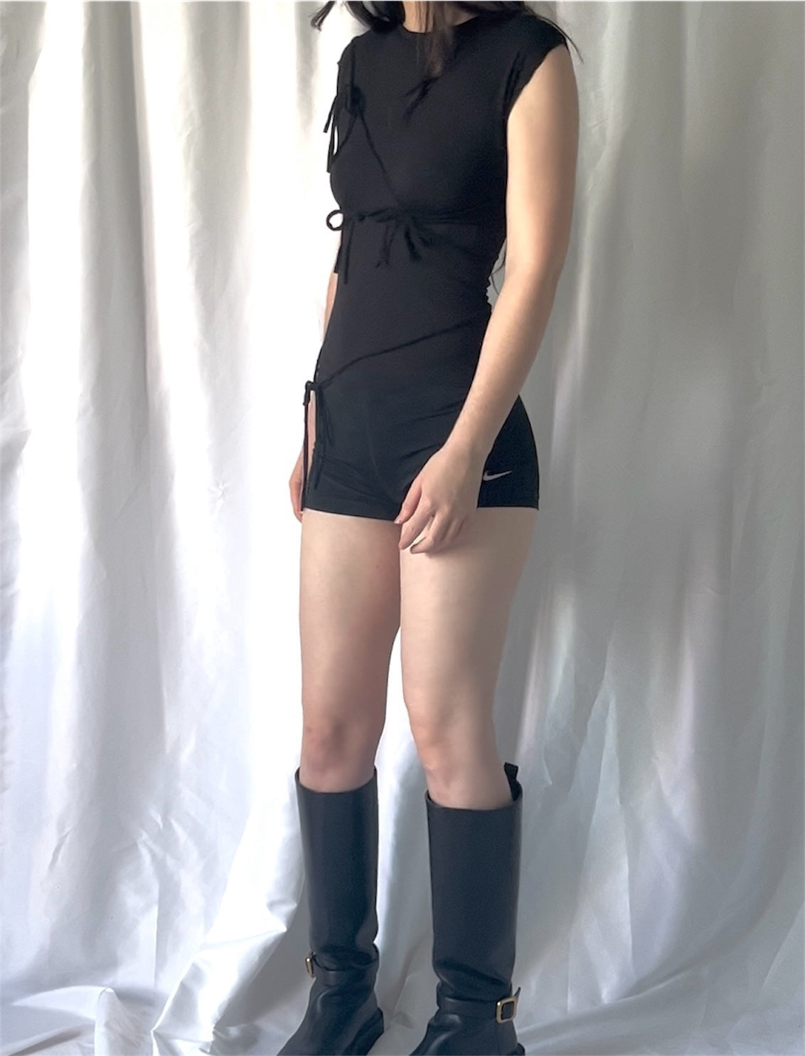 T-shirt cordons à nouer