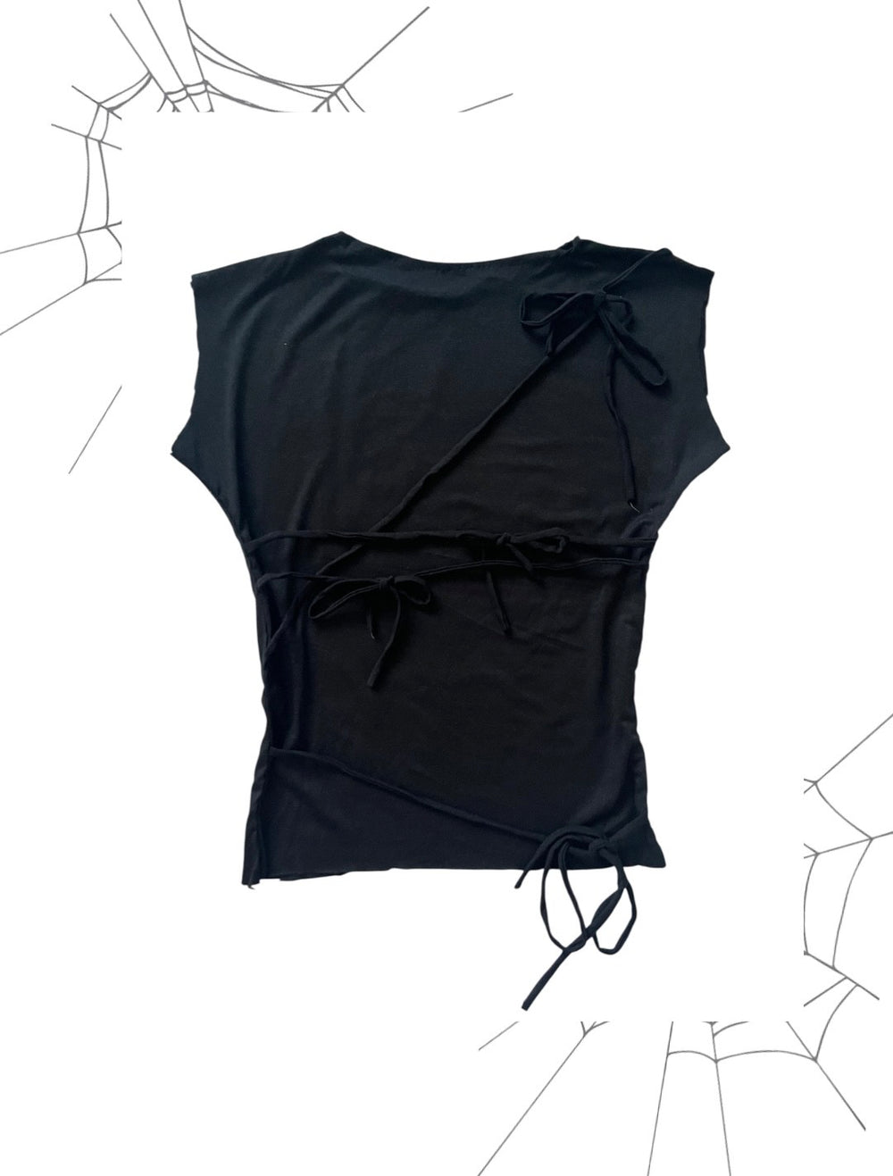T-shirt cordons à nouer